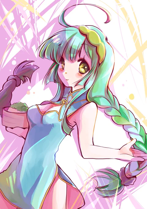 #東北ずん子
三つ編みずん子さん 