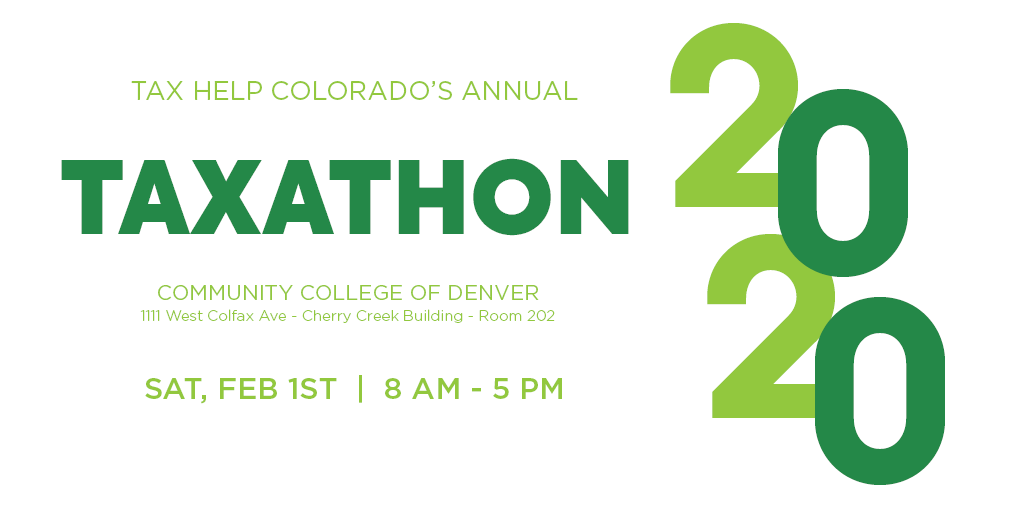 GetAheadCO's tweet photo. Mark your calendar! @TaxHelpCO is kicking off tax season with a party this Saturday at @CCDedu from 8 am - 5 pm. IRS-certified #volunteers will be available to file your taxes for free. #Taxathon

Find more info here: https://t.co/pBANoXmOEb https://t.co/EinWGgIiHo