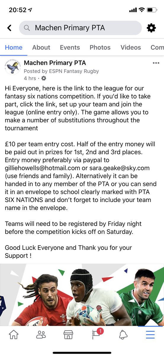 Fancy joining out fantasy six nations competition. Details in the photo and click the link to join in. Thank you anf good luck @machenprimary <a href="/MachenRugby/">Machen Rugby</a> <a href="/Machendevilsco2/">Machendevilscoaches</a> @Stephen_Machen <a href="/CricketMachen/">MachenCricketClub</a>   fantasyrugby.espn.co.uk/22/selectteams…
