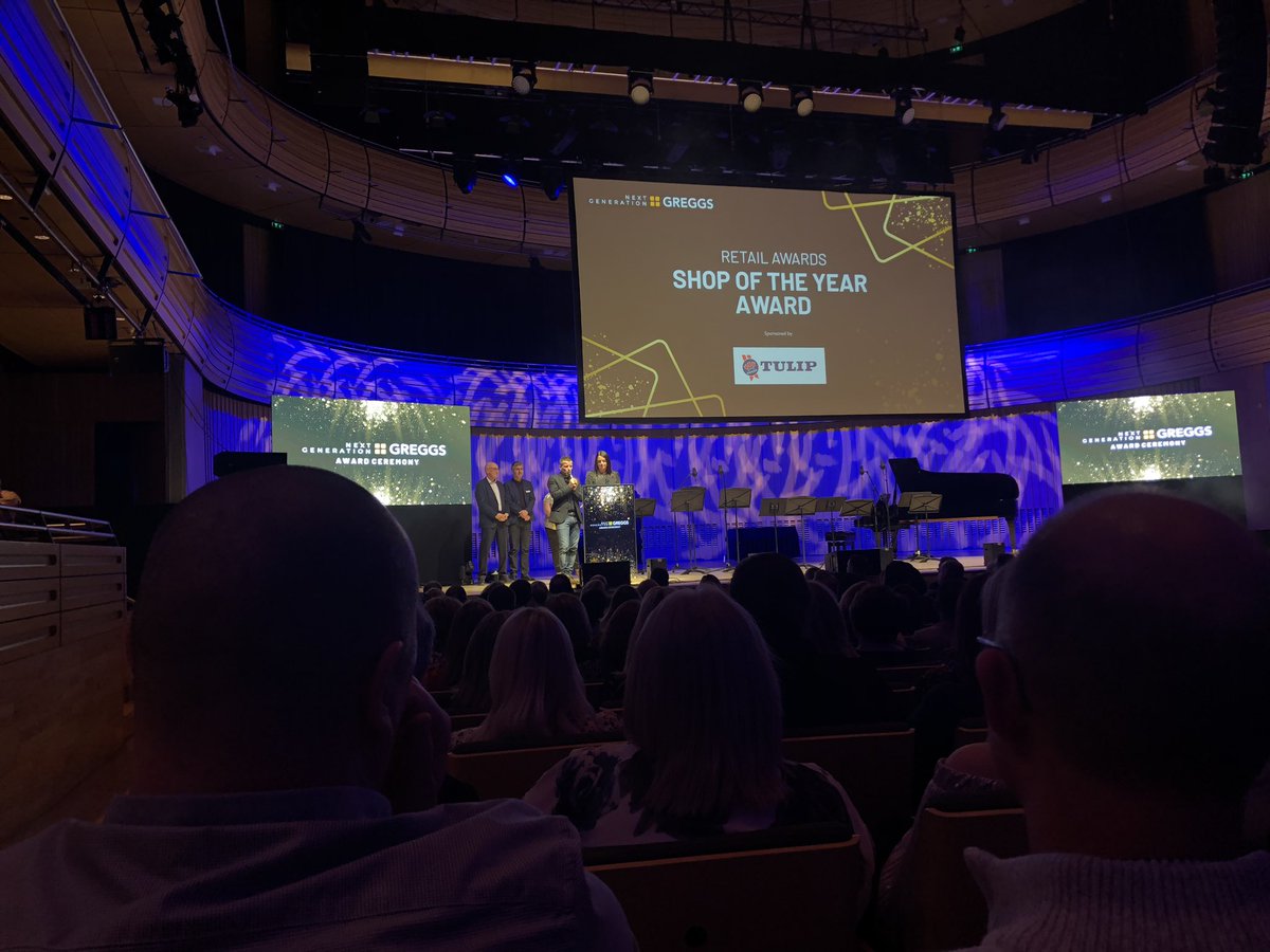 GFF_Nicole's tweet photo. Well done Matt Groves from all of us @Tulip_Ltd for winning shop of this year at the #greggsawards2020 https://t.co/LsMhAezRL7