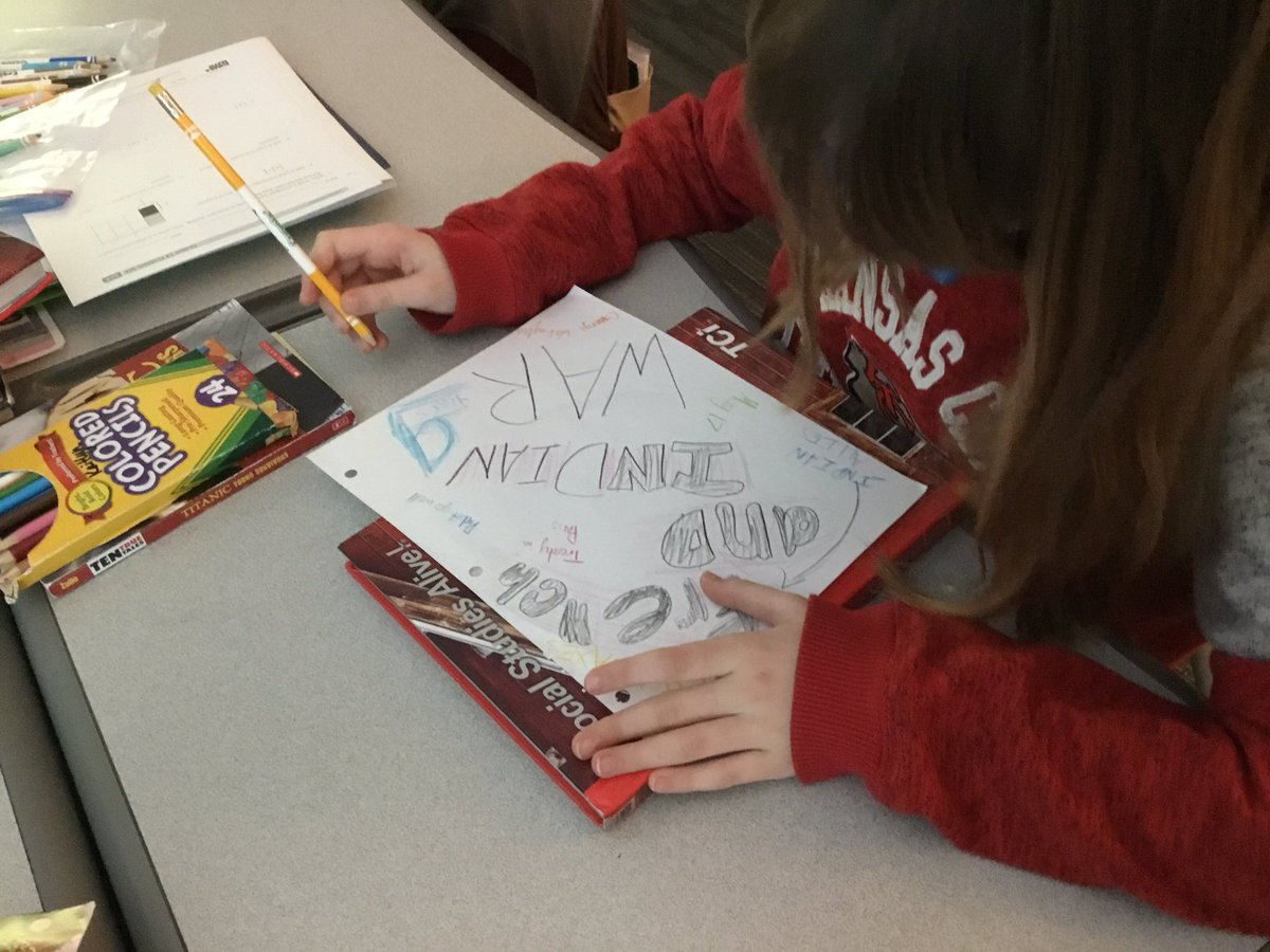 rachelteachkc's tweet photo. Students created a #GraffitiBoard as they watched a short video and read a brief text about the French and Indian War. Then they used @KaganOnline #TimedPairShare to share and explain their learning. #big3 @OlatheSocSt https://t.co/MB4SD7t8Vi