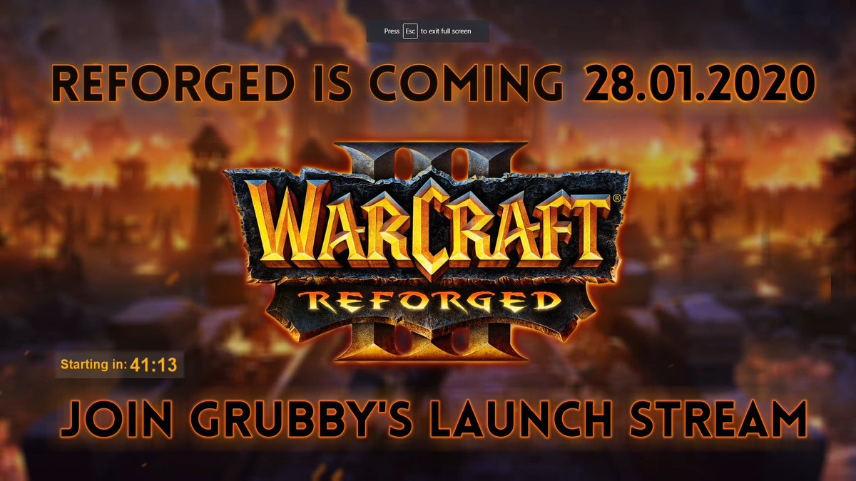 Reforged Launch Party w/ Grubby!
