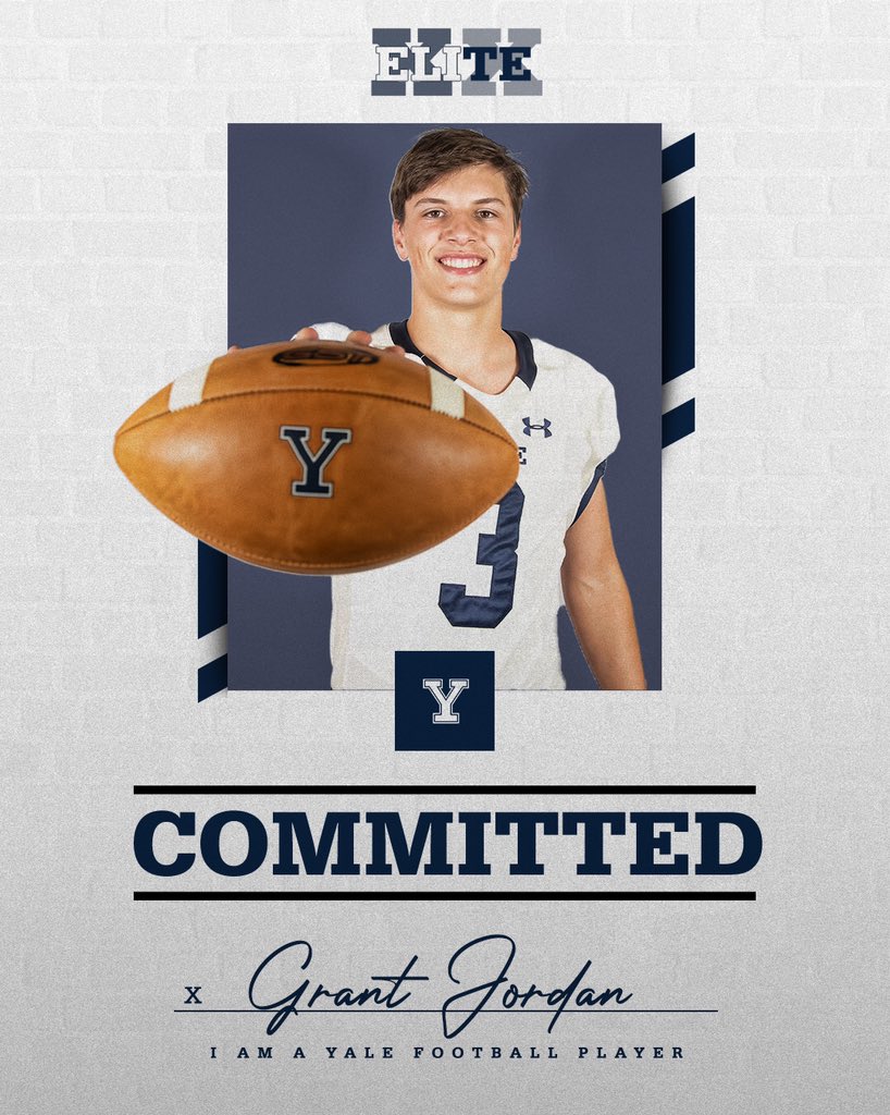 Grant_Jordan3's tweet photo. I am EXTREMELY excited to announce I am committing to Yale University! Thank you to my teammates, coaches, family, and friends for your support in helping me achieve my dream. I would also like to thank the Yale coaching staff for this amazing opportunity. #thisisYale https://t.co/1ERvfzCtF5