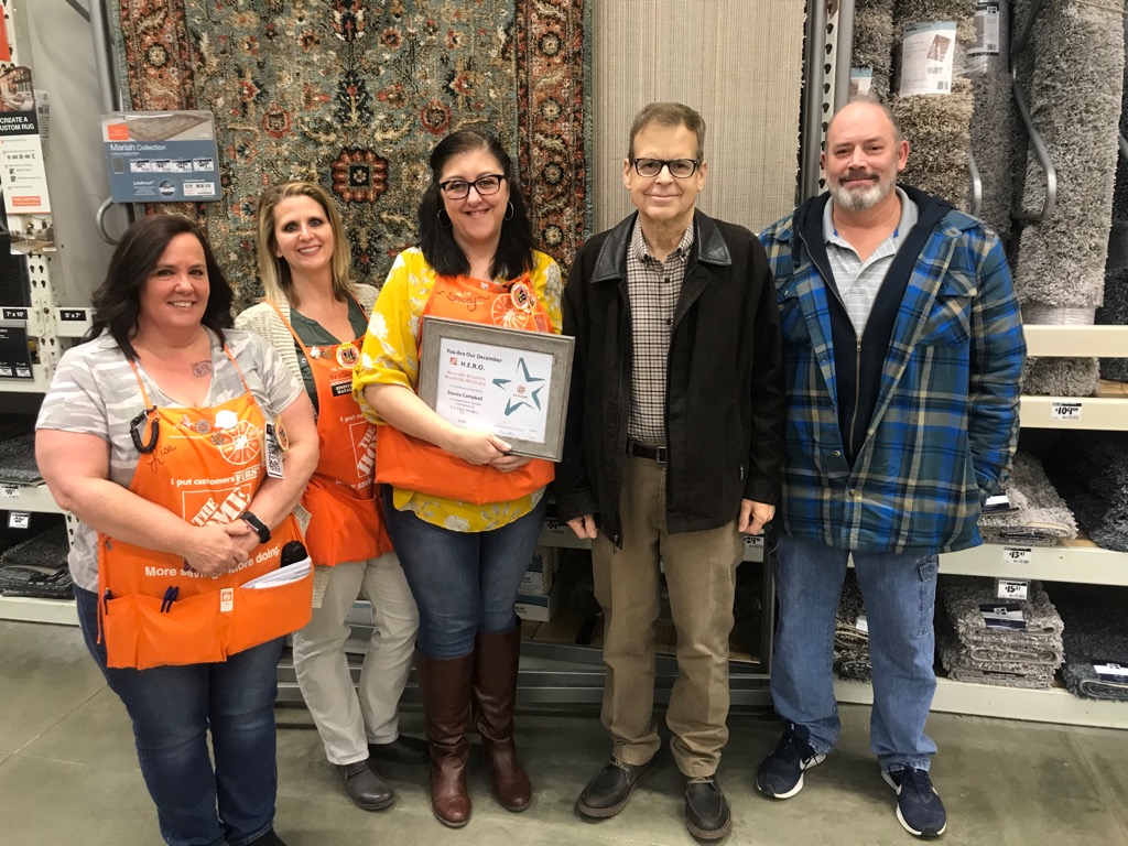 THD3846's tweet photo. Great job Stacey with being honored as GS floors December hero! Thank you for being a great business partner! https://t.co/4jz7KHovMt