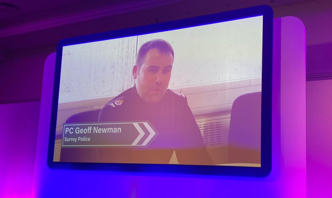 SurreyPoliceFed's tweet photo. Winner! Huge congratulations to our @SurreyPolice colleague PC Geoff Newman who tonight won an Outstanding Contribution Award at the @PFEW_HQ Roads Policing Awards! Geoff has been recognised for his “passion for roads policing and determination to hit criminals where it hurts” https://t.co/Wn6musiyxq