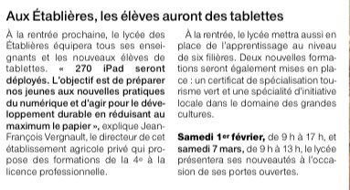 jfvergnault's tweet photo. Portes ouvertes Samedi aux ⁦@Etablieres⁩. Venez découvrir nos #formations en #agriculture #eau #environnement #apprentissage #numerique ⁦@Herve_Pillaud⁩ ⁦@KermarrecMorgan⁩ ⁦@Etablieres⁩ https://t.co/daVaQVJT8J