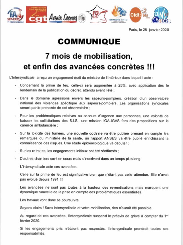 AvenirSecours's tweet photo. ⚠️ Retrouvez ci-dessous le communiqué de presse de l’intersyndical: seul et unique interlocuteur de la gestion de ce conflit. ⤵️⤵️⤵️
Bravo et merci à tous! https://t.co/2ZTgau8BAA
