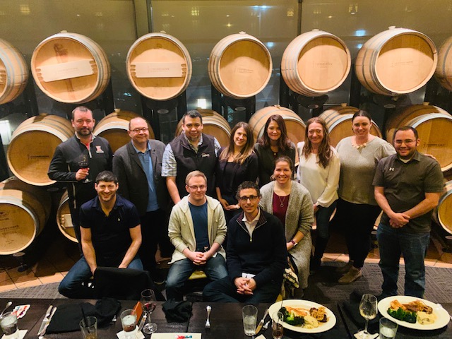 Paylocity's tweet photo. We “Drink Our Own Wine” by using our own platform. Thank you to @CHWinery for helping our #DOOW Benefits project team celebrate with real wine after successfully moving 3000+ Paylocity employees to our platform during #openenrollment! https://t.co/20c7WPu5SE https://t.co/XQAkT3h7SU