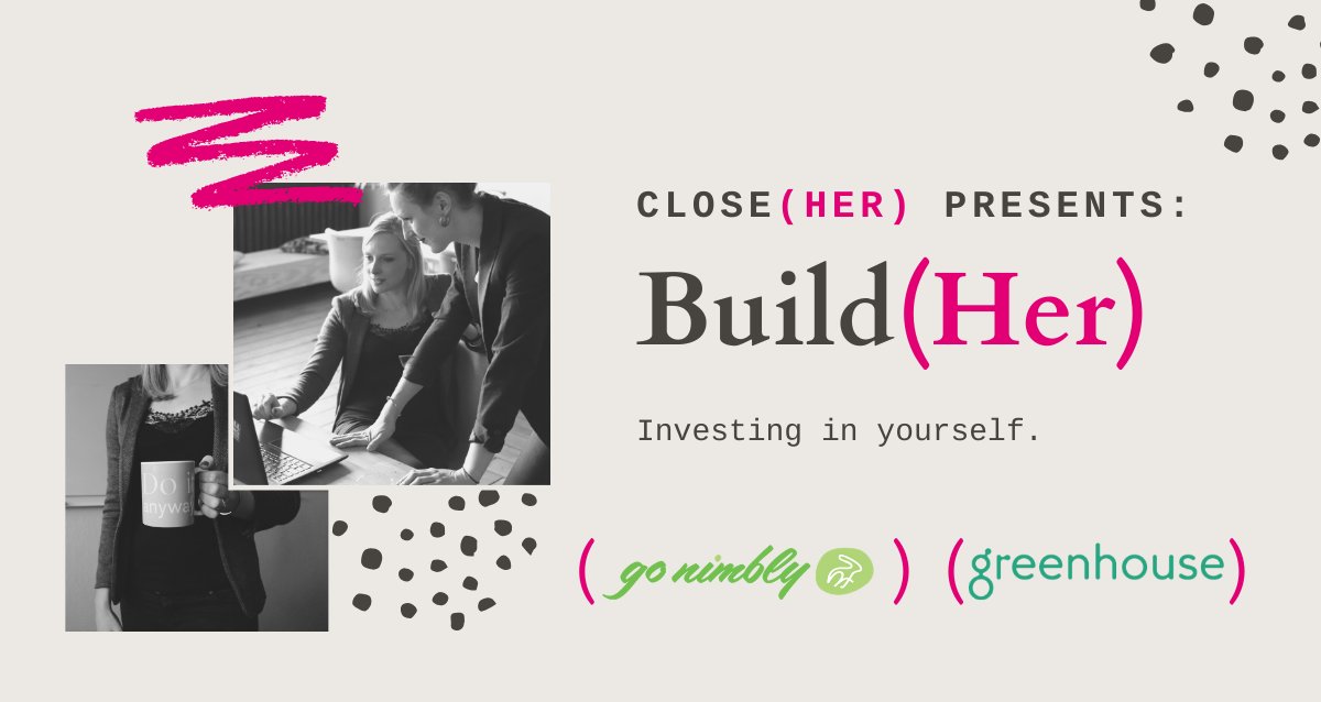 close_her's tweet photo. Building your career involves investing in yourself. Be apart of the discussion in #nyc on February 20th at @Greenhouse. Hear our panel of female leaders share how they invest in themselves throughout their career progression. Reserve your seat: https://t.co/CSOhMNbV5Y https://t.co/OjPxf56PZV