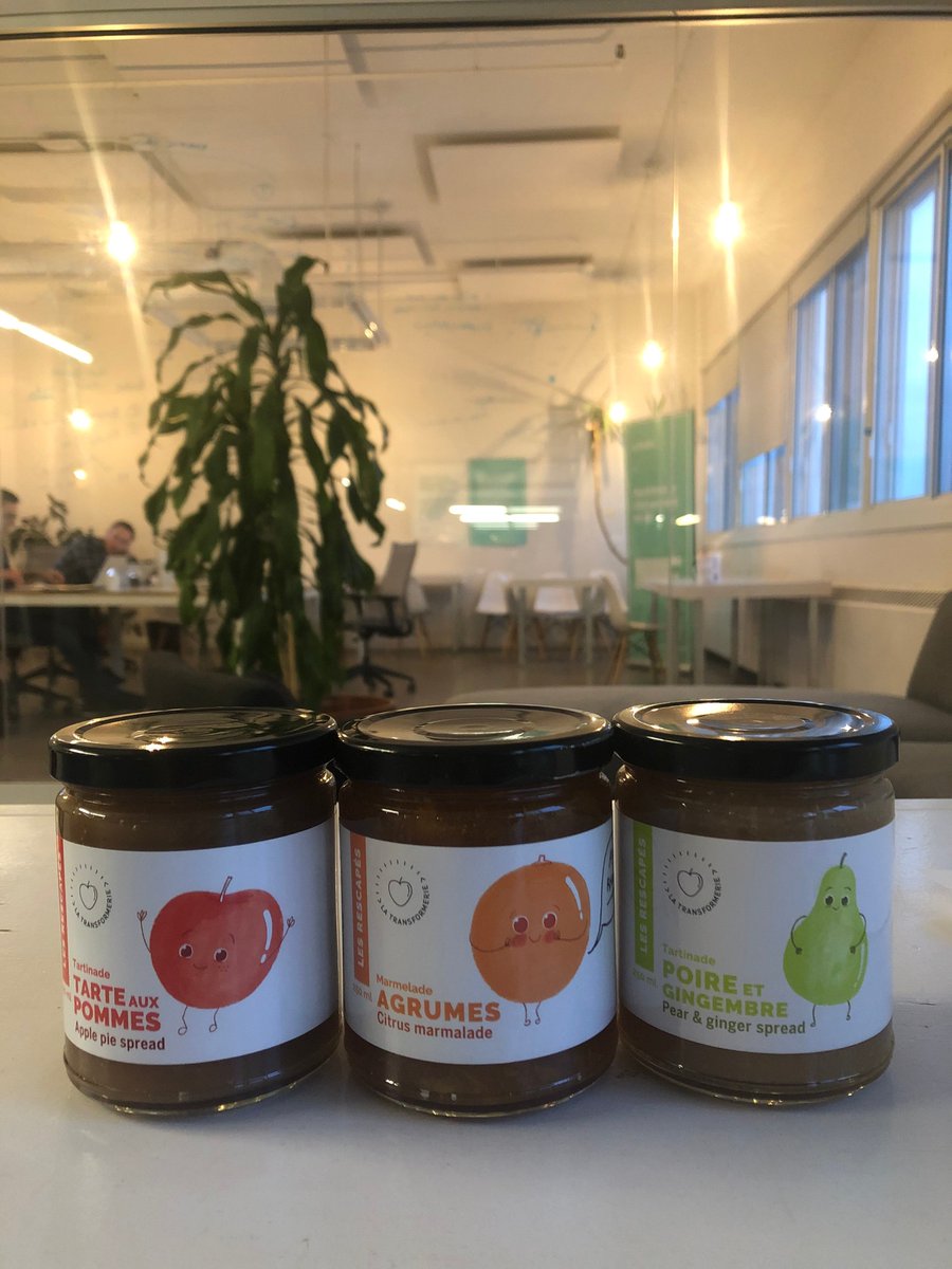 Merci à nos amis de latransformerie.org pour la belle visite et les délicieuses confitures zéro-déchet! 🍎🌎