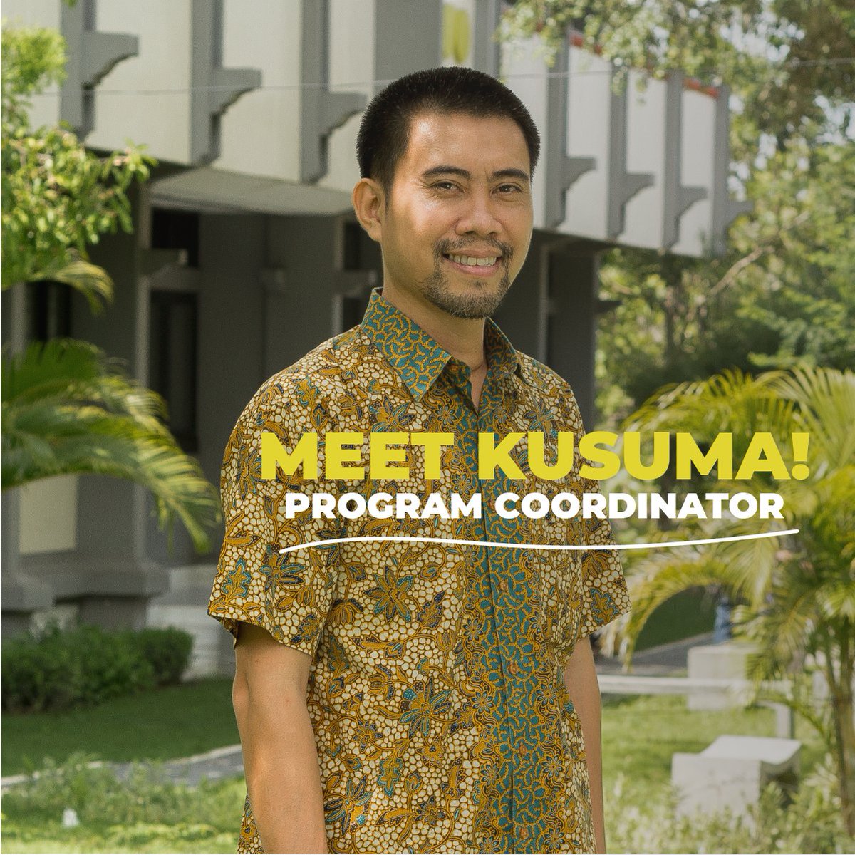 GoBali incredible staff: Meet our team! 💛

Kusuma Negara, our amazing GoBali Program Coordinator. He takes care to align GoBali's strategic goals with day-to-day teaching, connecting the lecturers and our lesson structure.

› #team #gobali #studyabroad #studyinasia #exchange