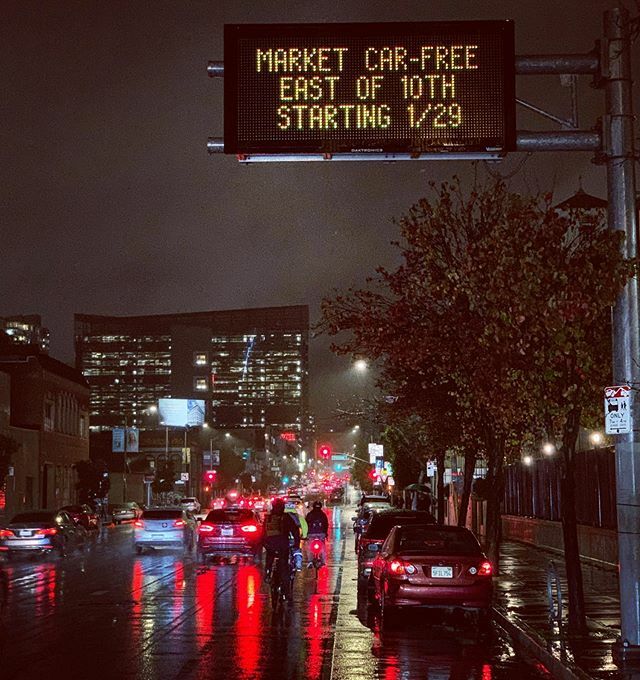 biketoeverythng's tweet photo. Tomorrow it happens. Check out my new bike commute video up Market Street from Embarcadero to Castro https://t.co/p4DIH0KAF8 #carfreemarket #carfreespace #boulevard #marketstreet #bikecommuters #bikecommute #lightupthenight https://t.co/4lA3OKZn2v https://t.co/1PFDViTvdZ