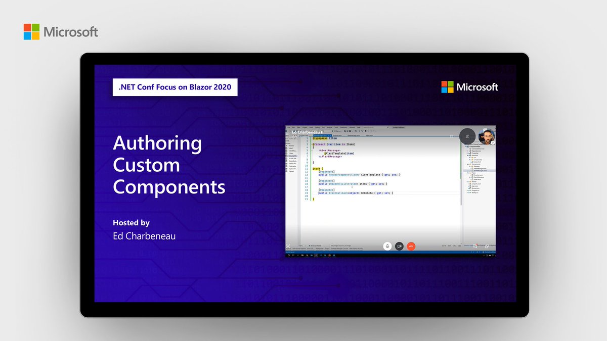 The modern web is more and more component based and #Blazor is no exception.

Let @EdCharbeneau show you how to create the custom components you need to code fast and efficiently:

https://msft.it/6013TZuVc