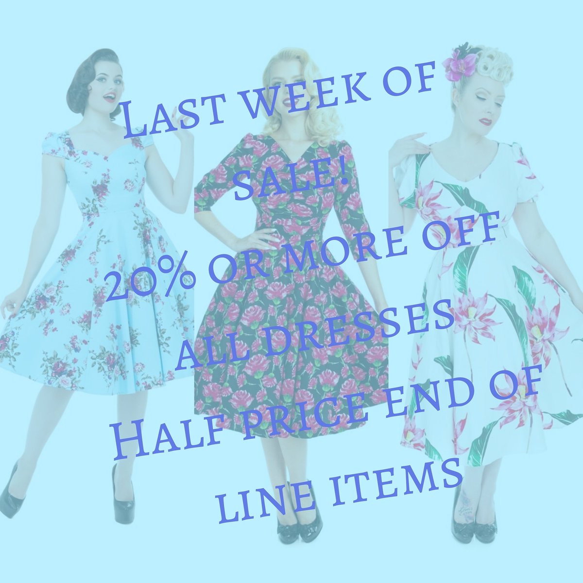 Last chance to catch our sale, in our Eastbourne shop and online. Don't miss it!
#sale #dresssale #vintagedresses #Eastbourne #finalreductions #bargain #januarysale