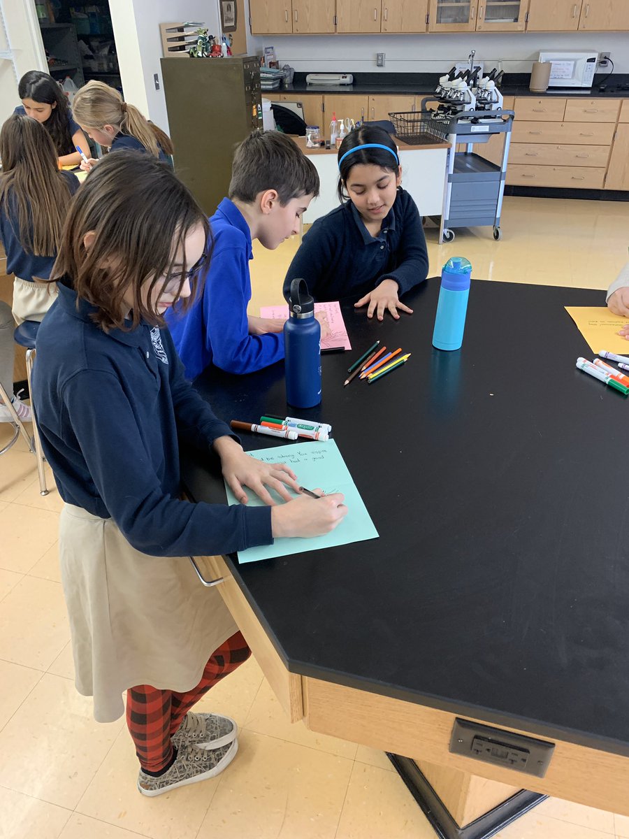 NMMSBUFFALO's tweet photo. Today was so life giving by discussing community and inclusion in our 5th grade advisory groups! The students worked on cards of encouragement for the children and Oshie’s Children’s Hospital! #community #ThinkNardin https://t.co/1MSp1EXZ9g