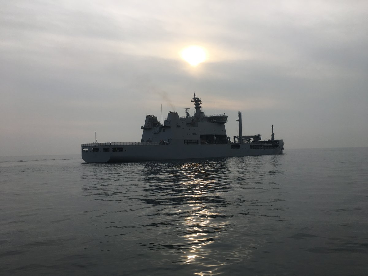 NZNavy's tweet photo. Tried and tested. It’s the home straight for AOTEAROA as she commences contractor sea trials this month off the coast of South Korea. Final works and confirmation trials will follow, and then she’ll be delivered to New Zealand in the middle of the year.

#NZNavy #Force4NZ https://t.co/iRie9JNuKg