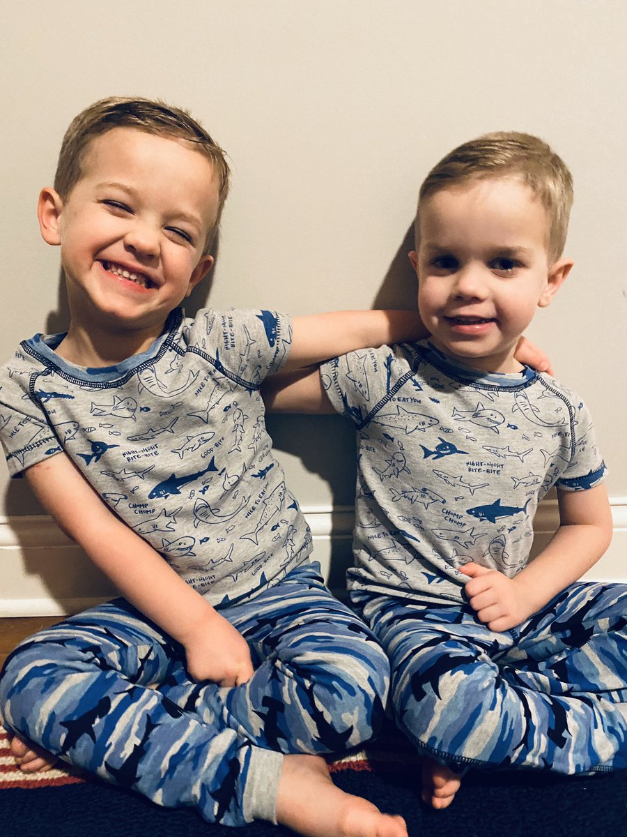NicolePence's tweet photo. #TwinningOnATuesday Fresh Fades πββοΈβ’ Post Shower πΏβ’ New PJs π¦ ππ
*β
@jedwardbecker
#SoManyBabies #faketriplets #toddlers #toddlerlife #boymom #momlife #indykids #indymom #lifewithtwins #twinboys #twintoddlers #momlife #twinboys #twintalk #beckerboys β€οΈππ πΈ https://t.co/TWftXP2pNk