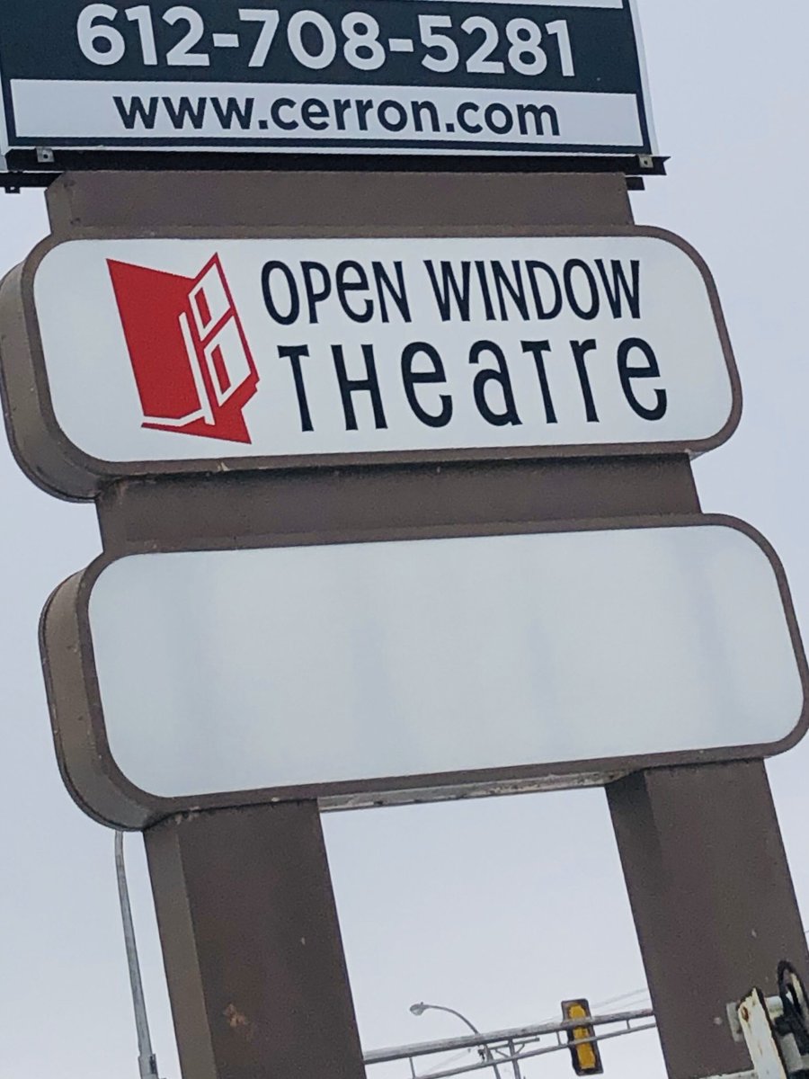 OWTheatre's tweet photo. We’re leaving no doubt as to where you can find us! Next time you’re driving by on I-494 at Robert Street just south of Hwy 62 look up for our new signage and give us a honk and a wave. And come see the rest of the place starting Feb 13! https://t.co/xBzvqrOkm9 #OWTrises https://t.co/3JCy5oAm4u