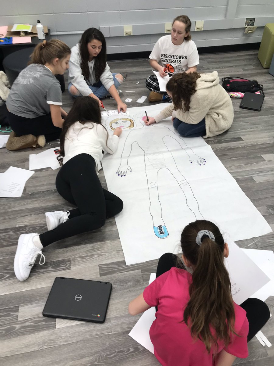 DDESSnow's tweet photo. 7th graders wrapping up their study of body systems. Teaming up with @BLoganDDE class to decide which system they think is most important @DDE_AGiarratano @DDEGambino #fts4rkids #ddepride #ddeempower #ddescience #bodysystempbl https://t.co/H25FxR6ngk