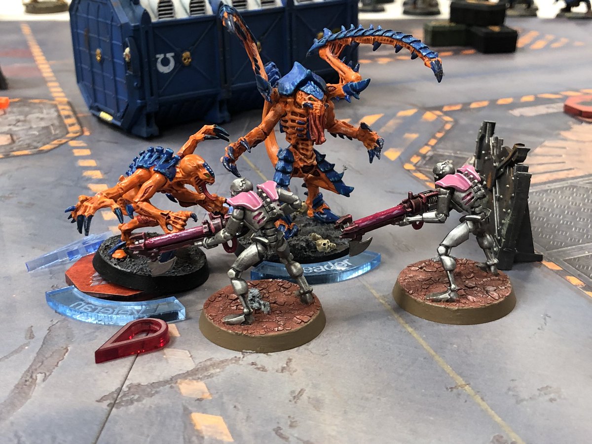 alendrel's tweet photo. Kill Team demos with @PantherAlyxx at #LVO2020 were a huge success! Introduced people from all kinds of gaming backgrounds to the game. Total of about 14 hours between Friday and Saturday and we were busy every minute of them @FLGTV https://t.co/I7JbWmqIJU