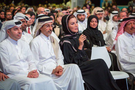 MarsalQatar_EN's tweet photo. HE Sheikha Moza bint Nasser partakes in #IAMQF event to highlight QF's 25-year achievements in education, research, and community development.
#Doha #Qatar #MarsalQatar https://t.co/VdMz2rKkU0