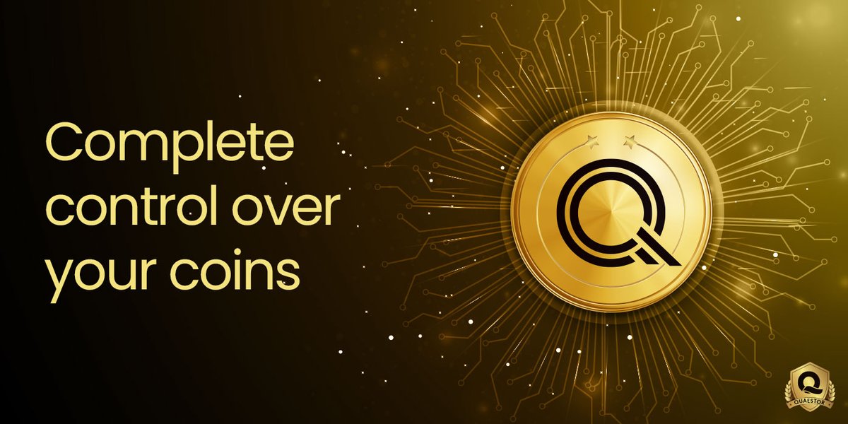 Quaestor solutions gives you complete control over your capital. Own your coins without any outside involvement.
quaestor.io
#Quaestor #QuaestorCoin #Trading #CryptoCurrency #QuaestorSolutions