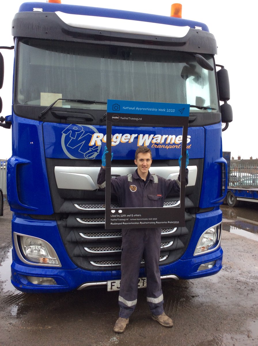 Jake - Level 2 Engineering Apprentices at <a href="/RogerWarnes/">RogerWarnesTransport</a> Kings Lynn

‘My apprenticeship is going very well and I am learning lots so far. I look forward to making even more progress.’ 

For more info call 01362 850983   
#lookbeyond #NAW2020 #apprenticeships #apprentice #fireitup