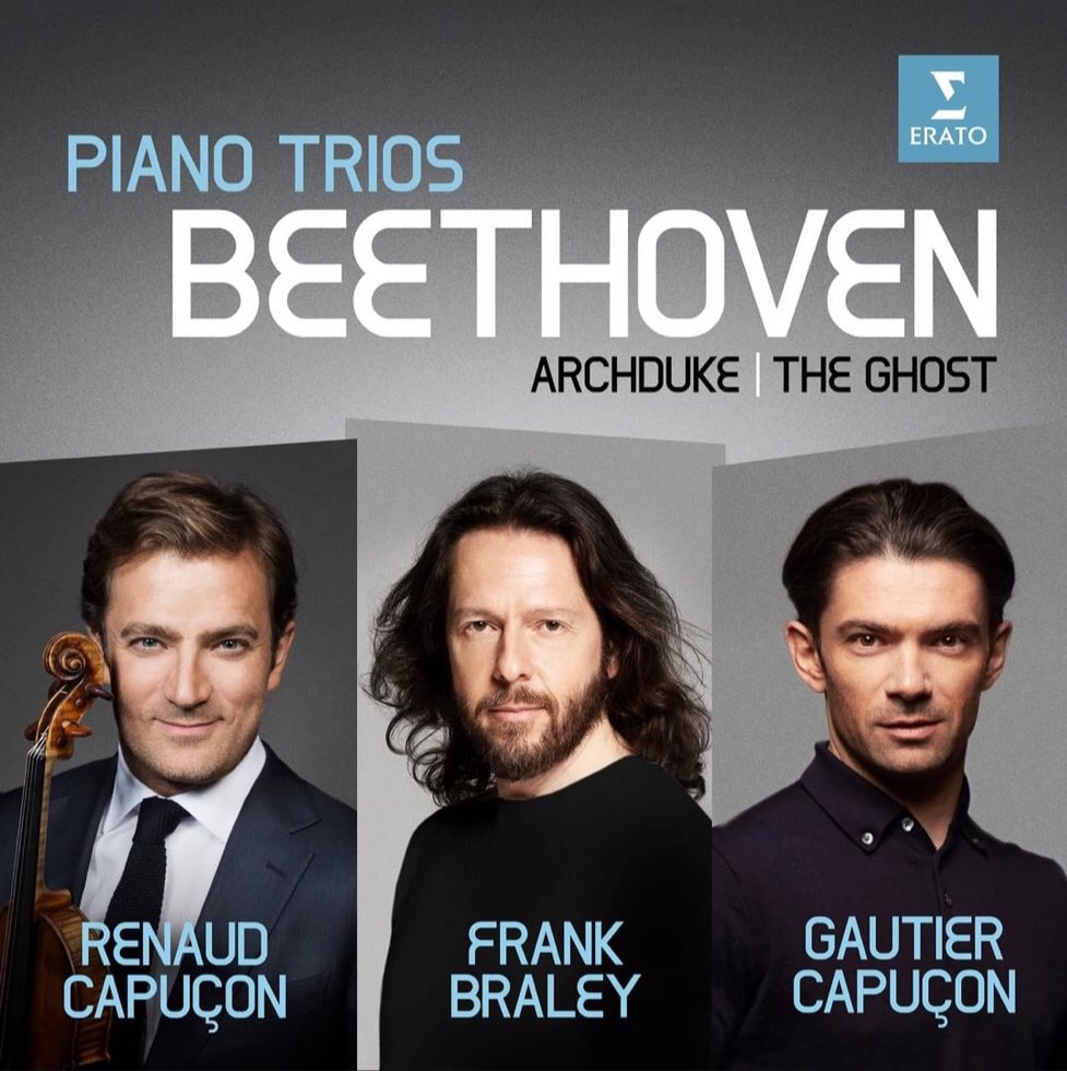 Our Beethoven trios with my brother <a href="/GautierCapucon/">Gautier CAPUÇON</a> et Frank Braley will be released on 28 February.
<a href="/WarnerClassics/">Warner Classics & Erato</a> 
We’ll be playing concerts  in <a href="/Musikverein/">Musikverein Wien</a> <a href="/rheingaumusik/">Rheingau Musik</a> <a href="/philharmonie/">Philharmonie de Paris</a> <a href="/wigmore_hall/">Wigmore Hall</a> <a href="/lugano_lac/">LAC Lugano</a> in the near future.