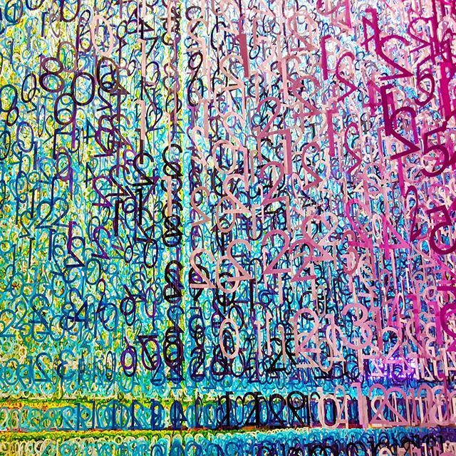 _she_sees's tweet photo. Went to see Emmanuelle Moureaux's installation Slices of Time at the NOW gallery in Greenwich last night. It's SO good, it feels so immersive without it actually being not that immersive and to see all these thousands of tiny numbers just hanging there i… https://t.co/j7bVuk9YpK https://t.co/mbr1fc5Uce