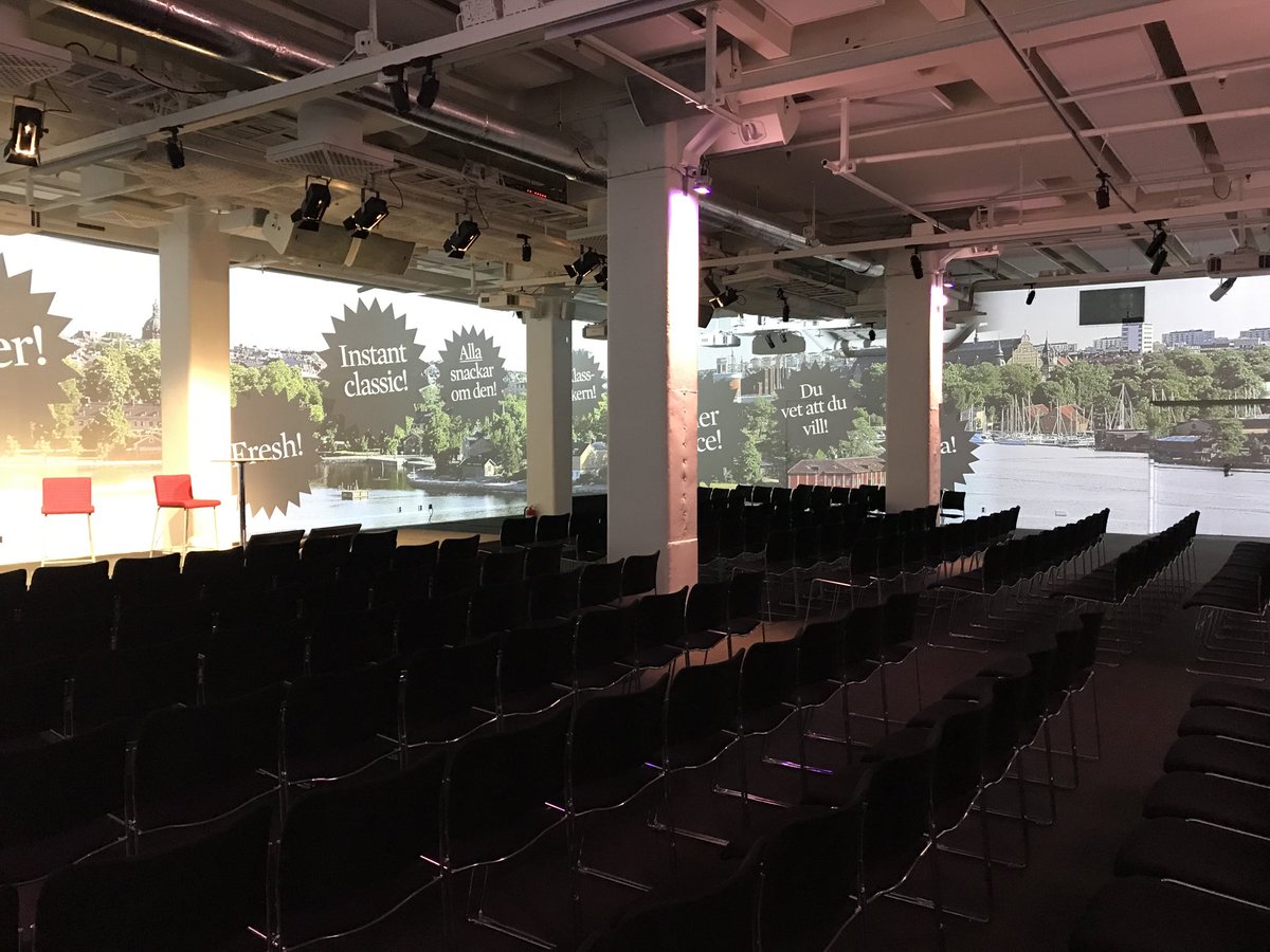 Om några timmar är det fullsatt här på Fotografiska. #åretsmarknadschef