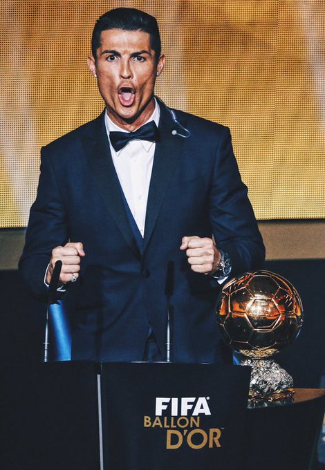 Footballtweet's tweet photo. Happy birthday to Cristiano Ronaldo, who turns 35 today:

🏟 Games: 833
🇵🇹 Caps: 164
⚽ Goals: 722
🏆 Champions League: 5
🏆 League titles: 6
🏆 Domestic Cup: 10
🏆 Super Cup: 2
🌎 Club WC: 4
🇪🇺 EURO's: 1 
🥇 Ballon d'Or: 5
🥇 Golden Boot: 3
🥇 UEFA POTY: 3

The best ever? 🐐🤔 https://t.co/6D2IqteUwf