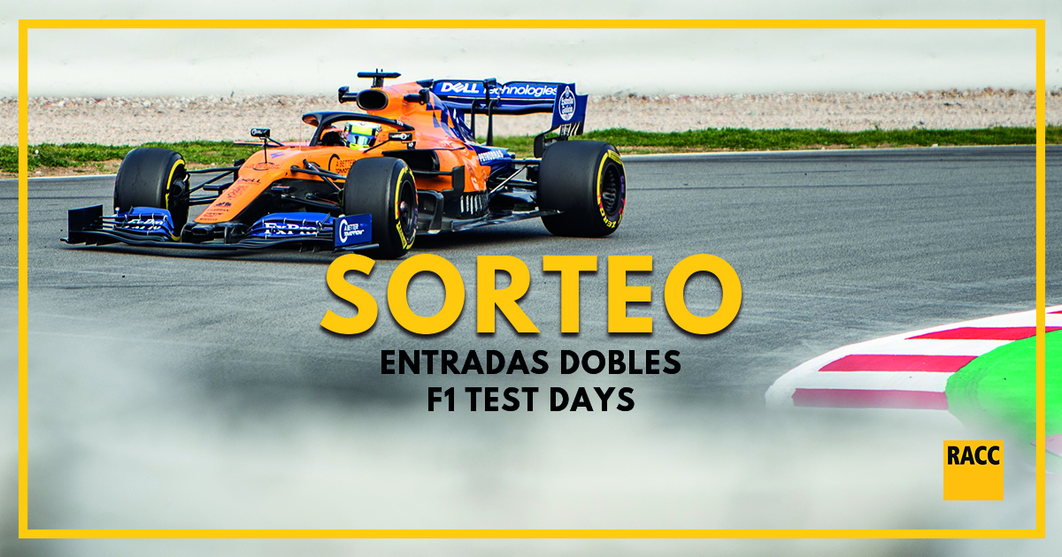 🏁 SORTEO Test F1 🏁
Gana una de las 8 entradas dobles para el <a href="/Circuitcat_es/">Circuit de Barcelona-Catalunya</a>.

¿Cómo participar?
1️⃣ Follow
2️⃣ Menciona 👇 con quién irías.
3️⃣ RT

⚠️ Sorteo multired. Bases: bit.ly/Sorteos-RACC
Podéis participar hasta el 11 de febrero de 2020, a las 23:59h.
¡RT! Y suerte 😜