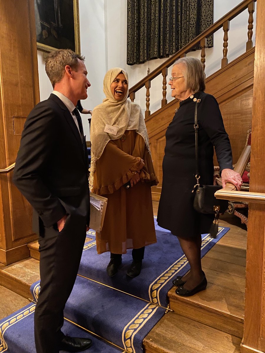 One of my favourite photos from @The_LEF #Justice1stFellowship graduation dinner last night: guest of honour Lady Hale, TLEF CEO Matthew Smerdon, & Syeda Afaz, fellow at @EalingLawCentre (who will be graduating this time next year🤞)