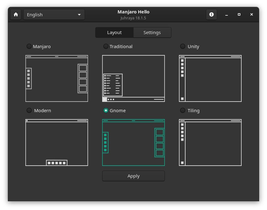 Nuovi layout in arrivo su Manjaro GNOME