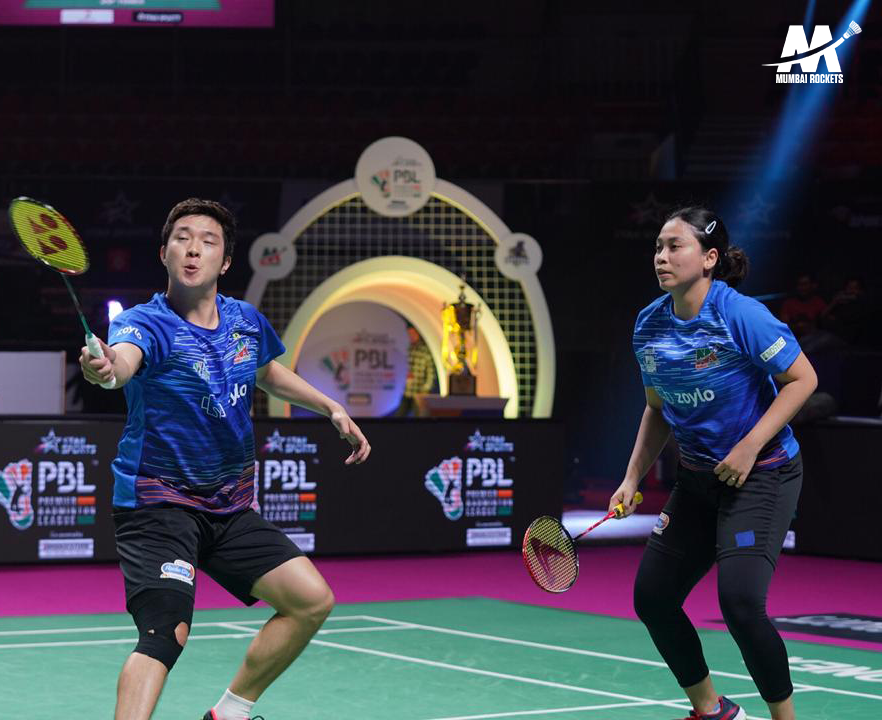 Mumbai_Rockets_'s tweet photo. Our last match of the season witnessed some edge-of-the-seat thrillers! 

Here are some of the best 📸📸 from last night. 

#Mumbai #MumbaiRockets #PBL #BadmintonIndia #BLRvMUM https://t.co/cIP8BJg5x8