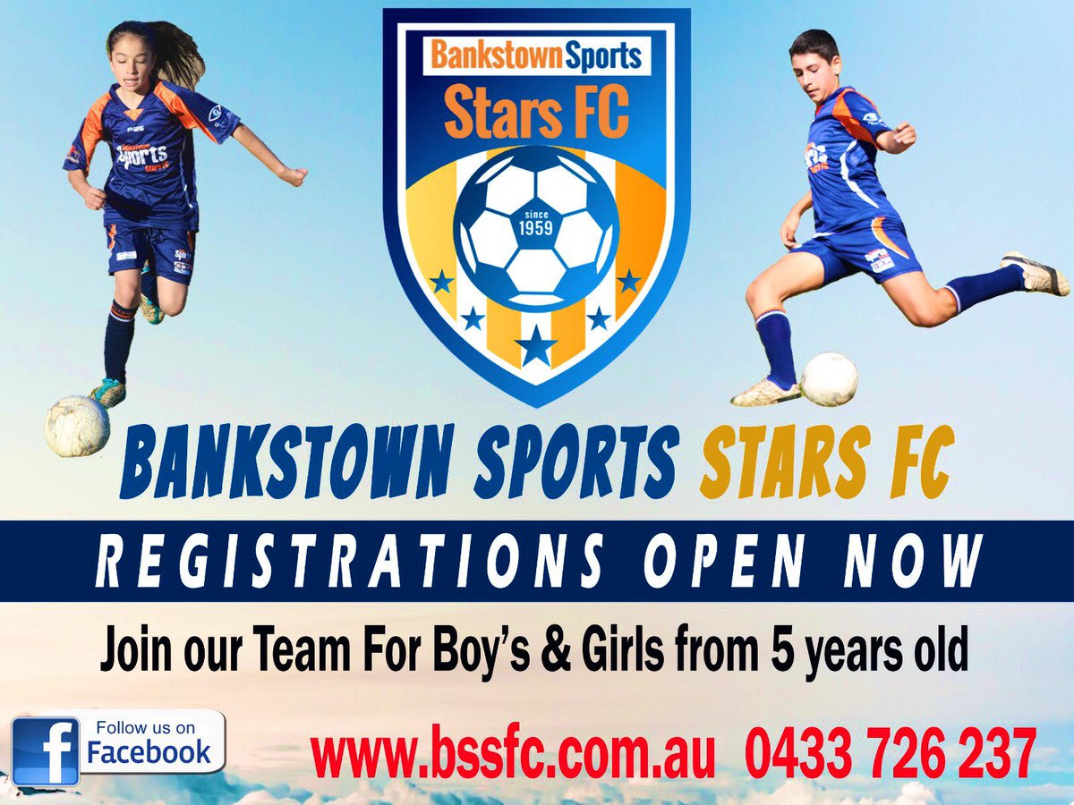 BankstownFc's tweet photo. Hi to all our Bankstown Sports Stars FC Family. We are very excited and pleased to announce our 2020 Football registration packages are open now. We have all NEW packages for our ladies only comps. and a large range of mixed comps. as well. #soccer #grassroots #bssfc https://t.co/Taf97zx1e3