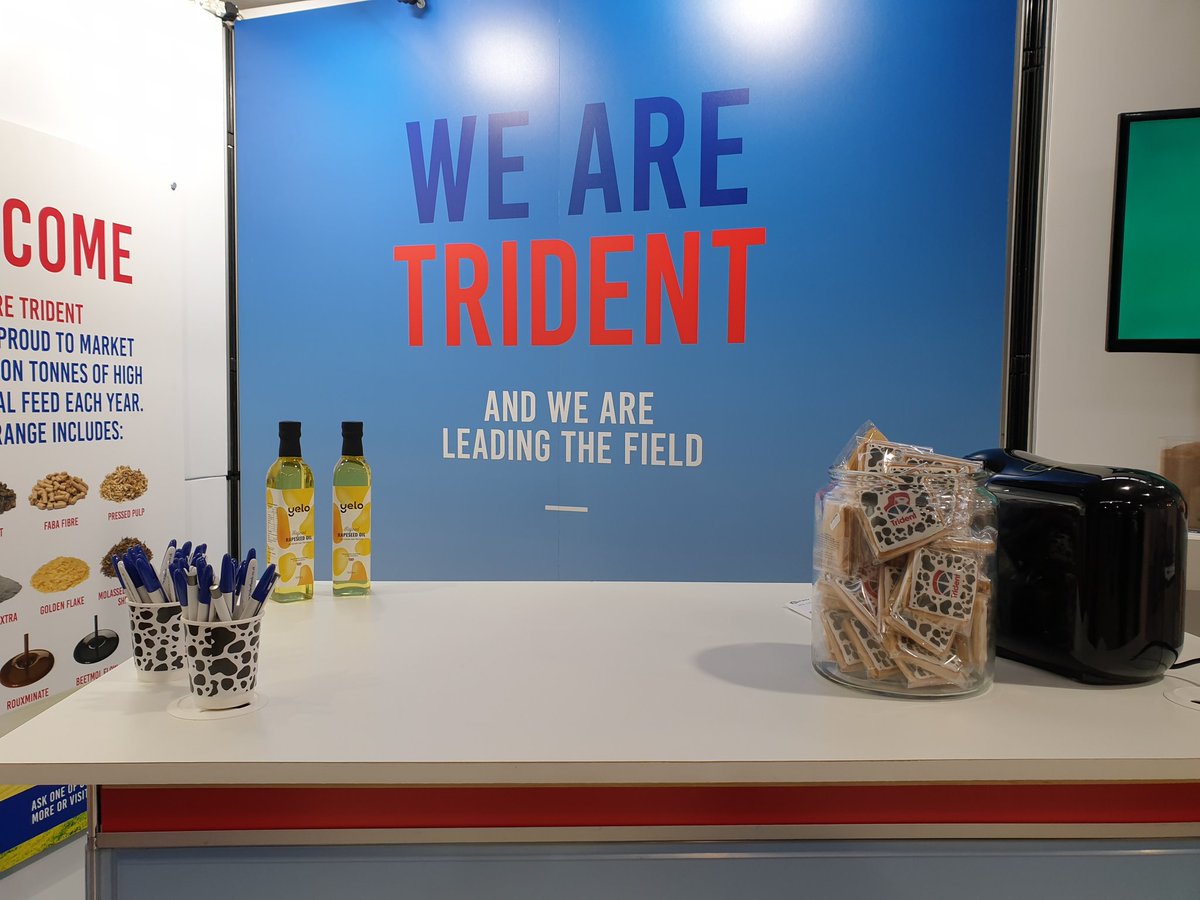 tridentfeeds's tweet photo. Excited to see everyone @Dairy_TechUK today. Come and talk to us about novapro our new high performance animal feed. We have coffee! #yelo #highperformancefeed #happycows https://t.co/4x9Sn281Tz