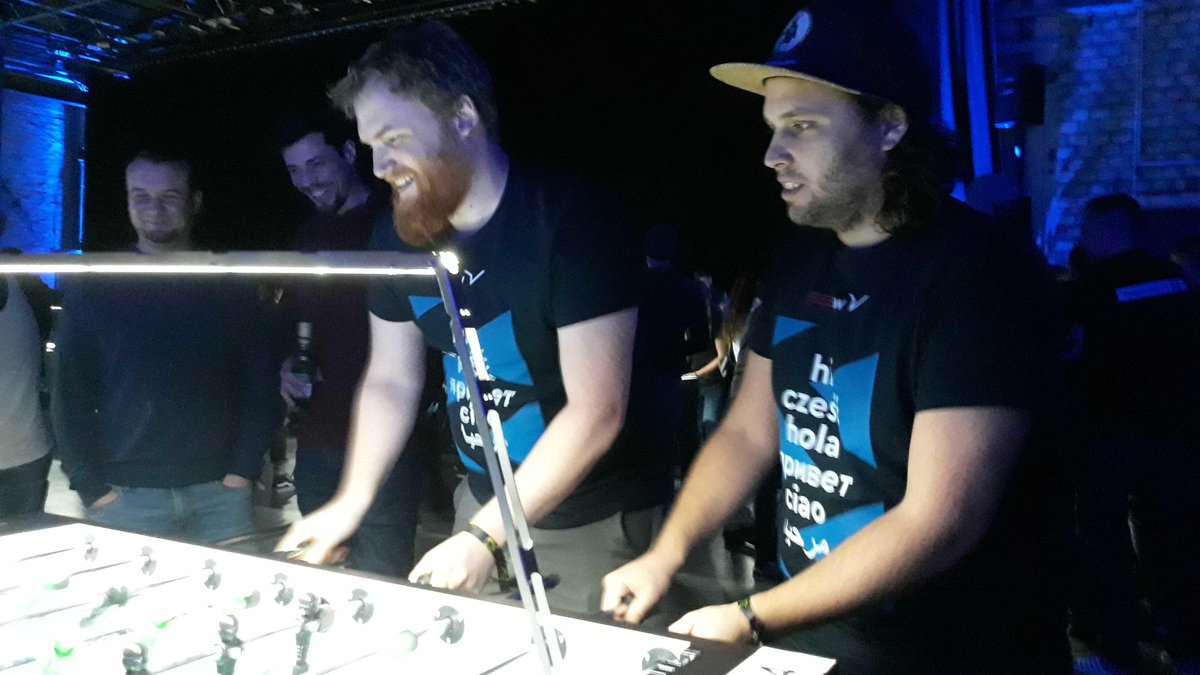 🏓Congratulations to our teammates who picked up bronze medals at the @silpion_de Kicker Tournament in #Hamburg 🏓

This evening of table football fun included 400 teams &amp; over 2500 players: a world record for the largest table football tournament ever! 🚀🌍

#insidefreenow
