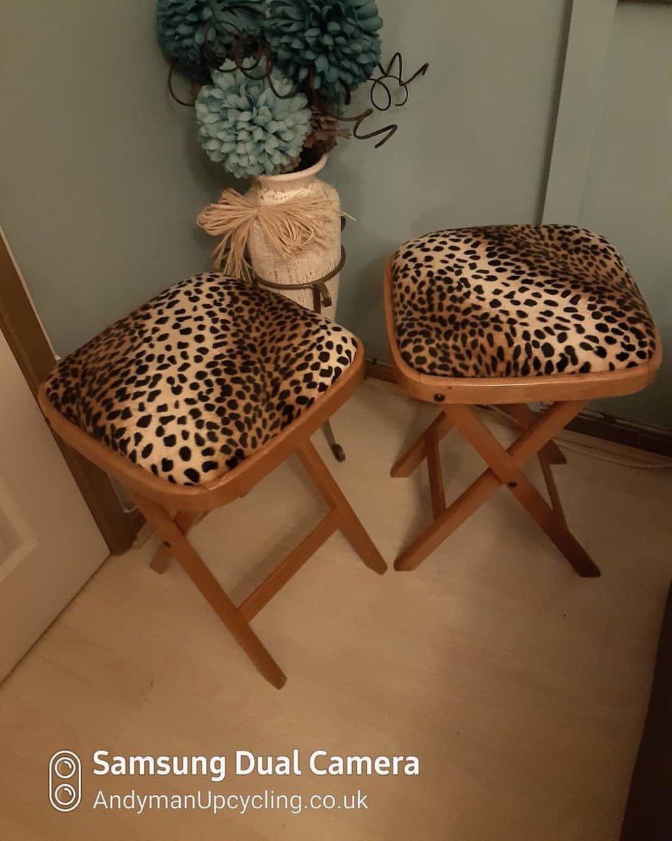 WhitesMarket's tweet photo. Reposting @andybuddin:
Party seats!
...
Two folding stools with a leopard print top. OLD and up to date by @buddinlynne @andybuddin Upcycling at it's best! wearesunderland #insunderland #sunderland #thebridges #jackywhitesmarket #lylm2020 #leopardprint #stools #retro #upcycling https://t.co/TKghEPCYjC