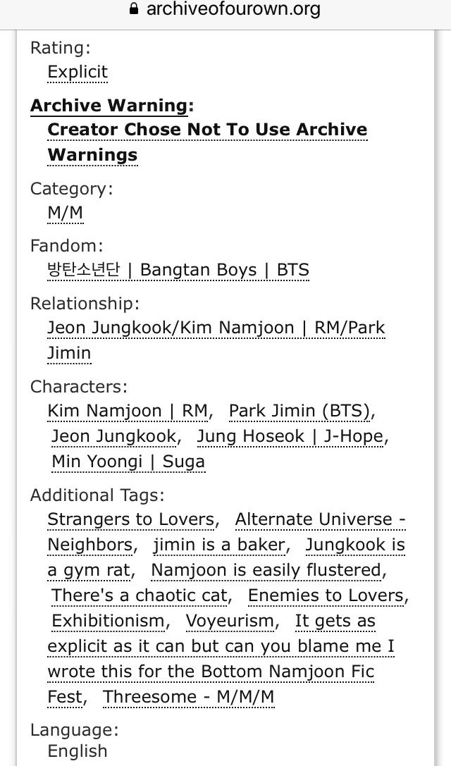 bottomjoonamour's tweet photo. the neighbour issue
🌙 minjoonkook 
🌙 explicit
🌙 7'070 words

https://t.co/hDVnFjgjLi https://t.co/m5oUZKJfoI