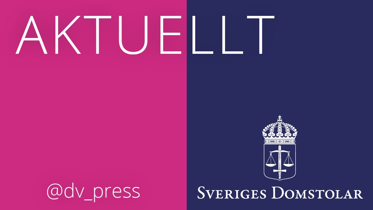 Domstolsverkets presstjänst tweet media