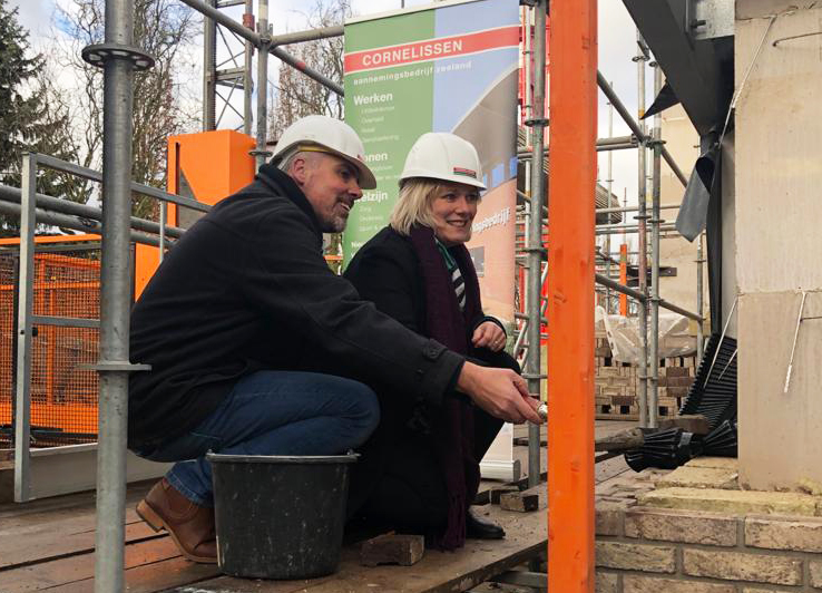 29 januari 2020, steenlegging <a href="/HetGastenhuis/">Het Gastenhuis</a> Bennekom
