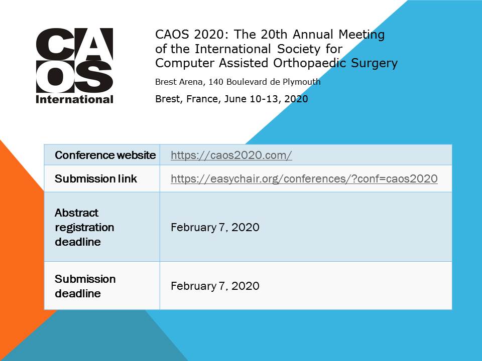 2 days left for abstract submission of CAOS International Annual Conference!!