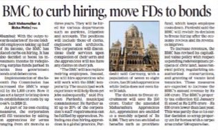 richapintoi's tweet photo. #BMCBudget2020 proposed to curb hiring, to bring down its establishment cost, while the Rs 75,000 crores FD’s the #BMC has could be moved to #government bonds and debentures, civic body believes its time they be ‘market smart’ https://t.co/BBlInz0kwU https://t.co/fGWh6l67ee