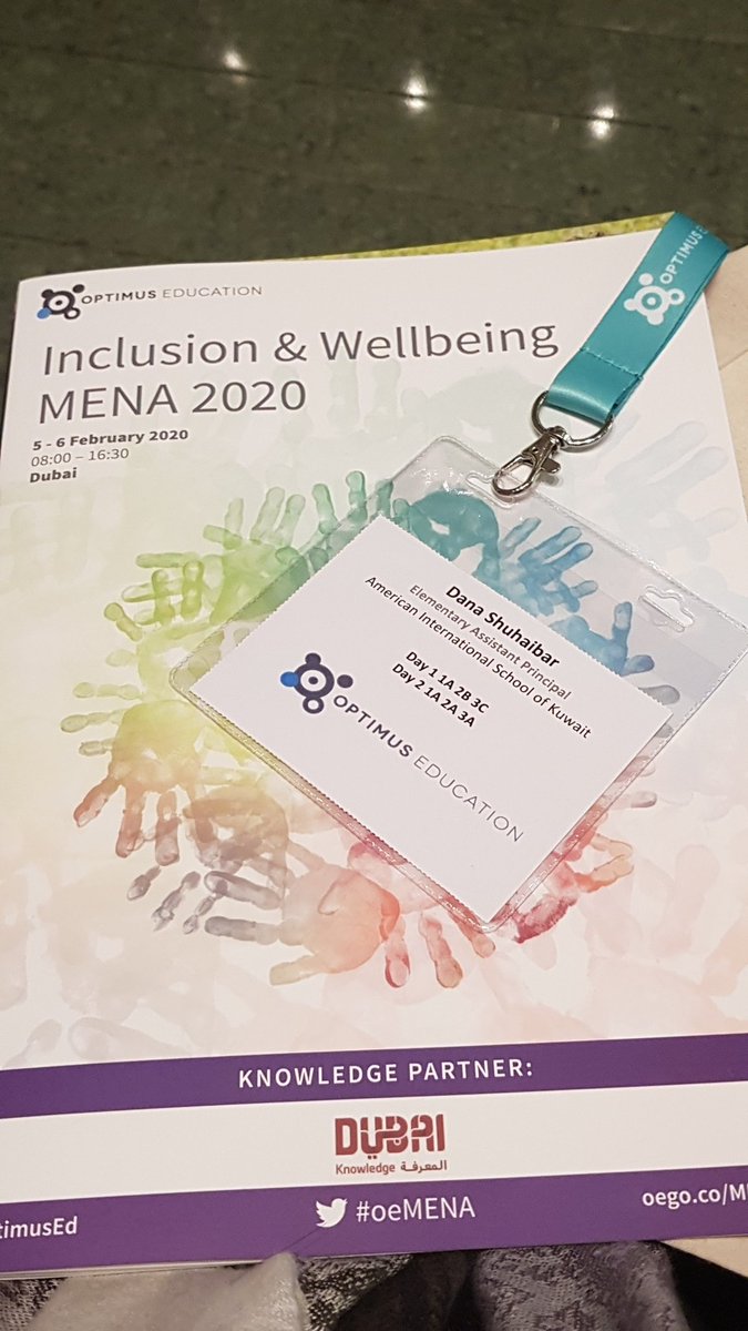 dana_shuhaibar's tweet photo. Can't wait to learn and understand our Ss even better. #students #staff #wellbeing #elementaryAPnetwork #MENA2020 #inclusion #wellbeing #JoyfulLeaders #AspiringLeaders #optimuseducation #conference #happy #Leadership #admin https://t.co/92mE8oeqoT
