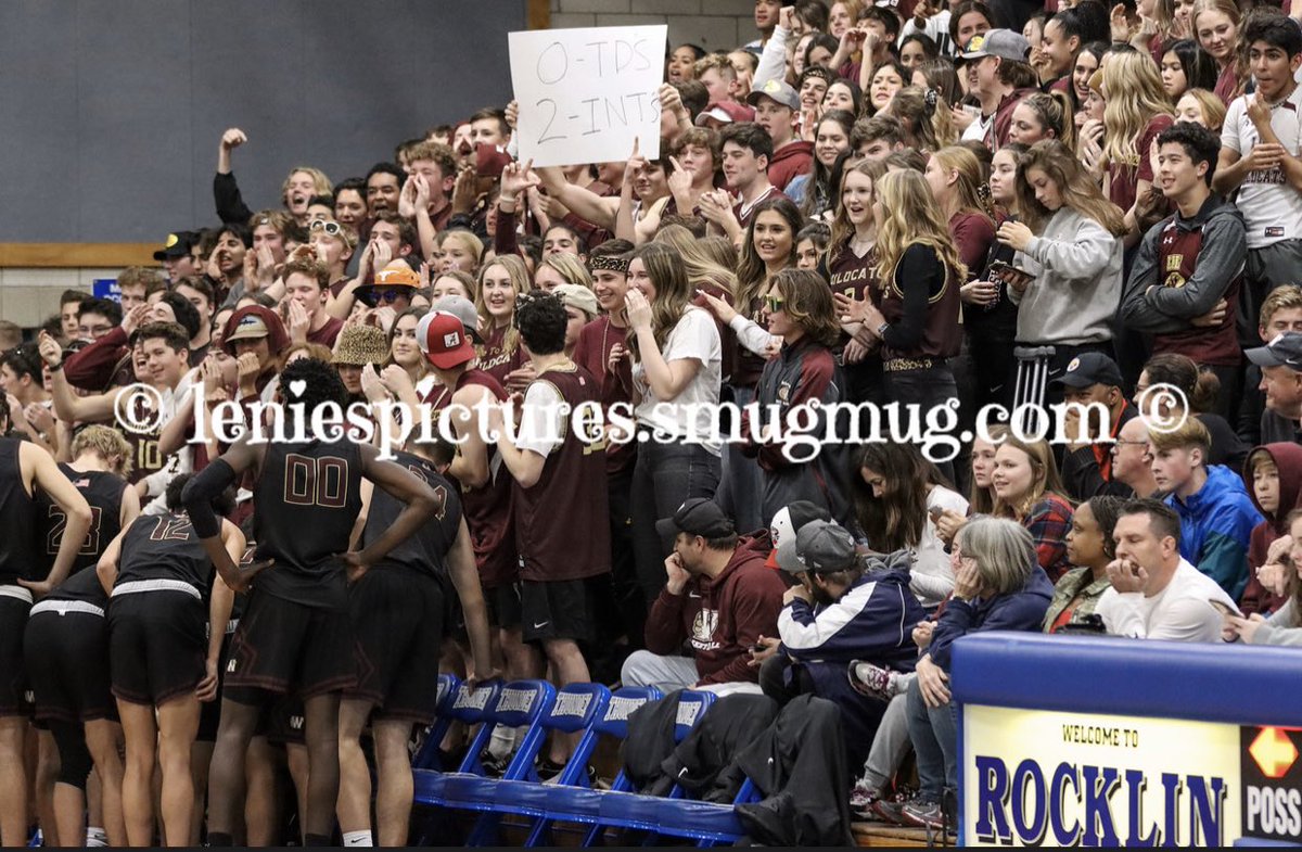 cameronsalerno1's tweet photo. Who has the best basketball student section in Sacramento?

A few of note..
@thefhsDogpack 
@RocklinSports 
@WhitneyCats 
@TRIBEGBHS 
@del_hole 
@VdlTHENEST 
@JesuitHighSac 
@OR_Ozone 
@RowdyRaidersRio
@lhs_zoo
@PlacerAthletics
@Woodcreek_HS
@DavisBlueDevils 

Who would you add? https://t.co/JMRoRh9zEV