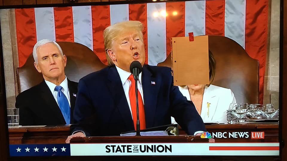 mboley013's tweet image. A couple of my friends post on Facebook 😂😂. Love the pictures and how they covered ole Nancy up!! 😂 @realDonaldTrump #TrumpPence2020 #TrumpTrain2020