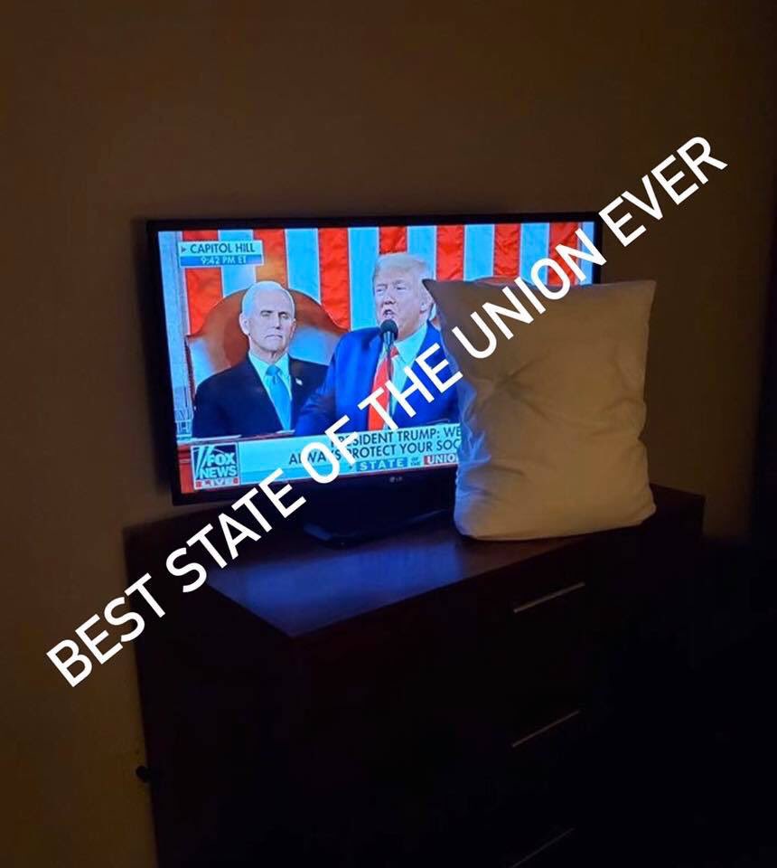 mboley013's tweet image. A couple of my friends post on Facebook 😂😂. Love the pictures and how they covered ole Nancy up!! 😂 @realDonaldTrump #TrumpPence2020 #TrumpTrain2020