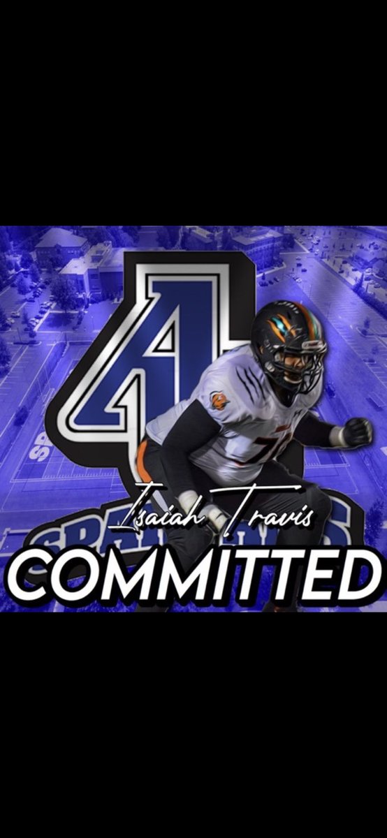 IsaiahTravis10's tweet photo. Excited to commit to Aurora University @AU_SpartanFB @DonBeebeNFL @CoachNathanBell @CoachKunz59 https://t.co/7BUT2v42es