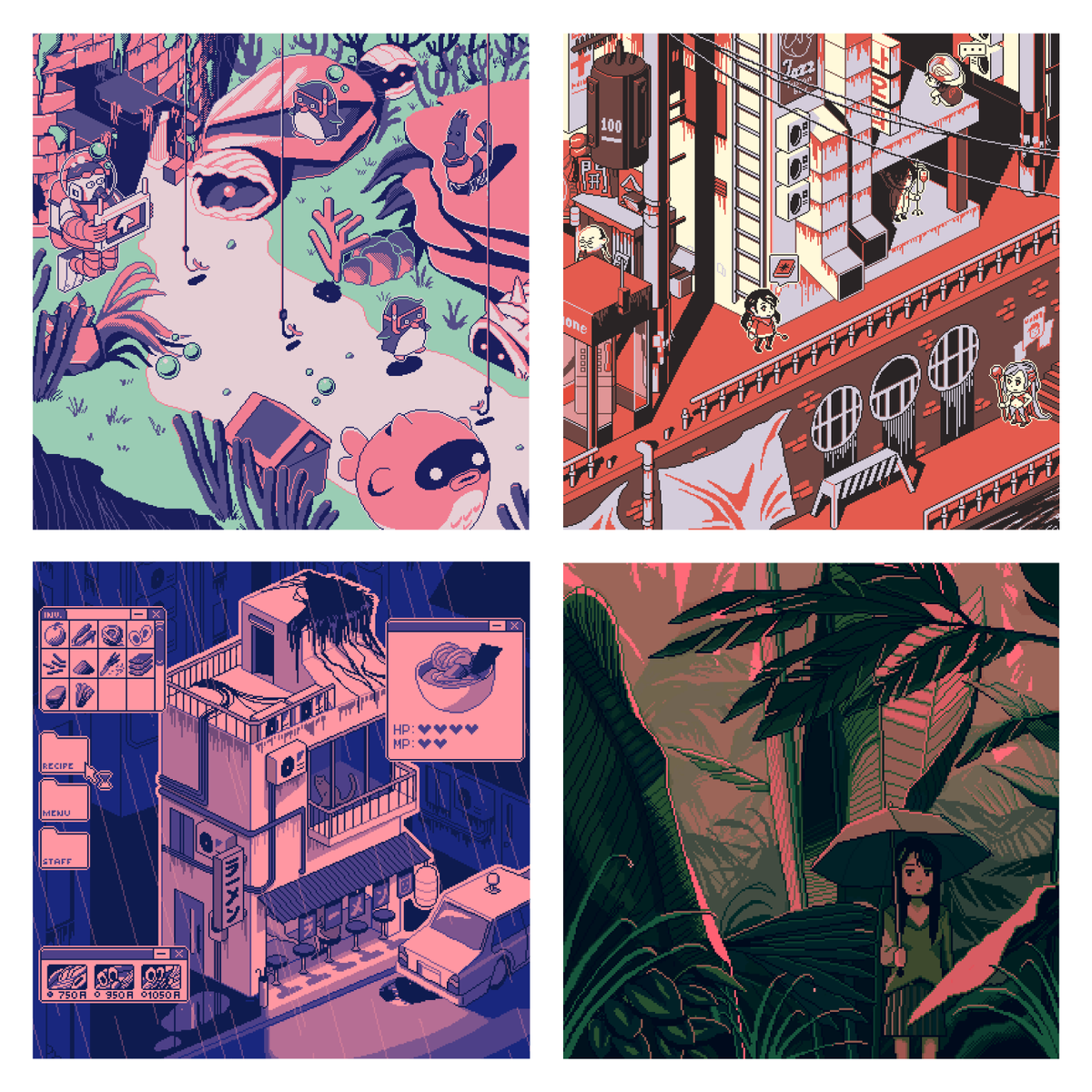 @beccahallstedt Hi Becca! I'm Nelson, a freelance illustrator and pixel artist currently looking for work in animation, videogames, and editorials! Thank you for the opportunity!✨
https://t.co/rbDCT89VeC 